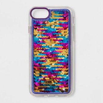 32 Pcs – Heyday Apple iPhone 8/7/6s/6 Sequin Case – Rainbow Mermaid – New – Retail Ready