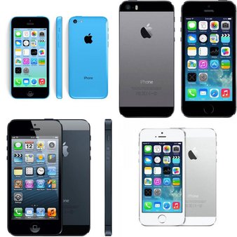 CLEARANCE! 8 Pcs – Apple iPhones – Refurbished (GRADE A, GRADE B, GRADE C – Unlocked) – Models: ME597LL/A, MD650LL/A, ME341LL/A, ME372LL/A