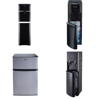 Pallet – 9 Pcs – Bar Refrigerators & Water Coolers, Refrigerators – Customer Returns – Primo Water, Igloo, Galanz, Great Value