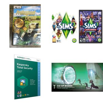 16 Pcs – Computer Software – Used, New, Like New – Avanquest, Kaspersky, EA Games, Activision