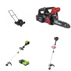 Pallet - 16 Pcs - Trimmers & Edgers, Mowers, Other, Hedge Clippers & Chainsaws - Customer Returns - Hyper Tough, Ozark Trail, GreenWorks Tools