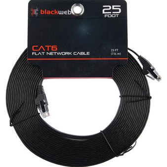 71 Pcs – Blackweb BWA15HO117 CAT6 High-Performance Snagless Patch Cable, 25 – Like New – Retail Ready