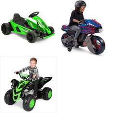 Pallet – 4 Pcs – Vehicles – Customer Returns – YAMAHA, Hyper Toys, Huffy