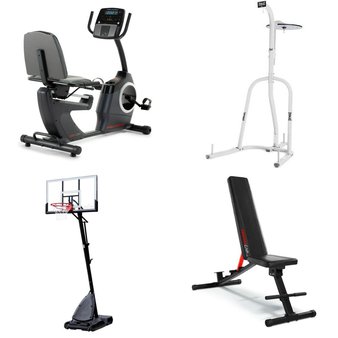 Pallet – 4 Pcs – Exercise & Fitness, Outdoor Sports – Customer Returns – ProForm, Spalding, Everlast, CAP