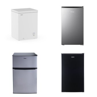 Pallet – 6 Pcs – Bar Refrigerators & Water Coolers, Refrigerators, Freezers – Customer Returns – HISENSE, Galanz, Thomson, Primo