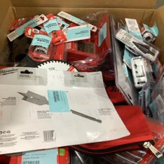 3 Parcel Boxes - 133 Pcs - Tool Accessories, Power Tools - Conditionally Assessed Milwaukee Tools Returns (Conditions in Manifest)