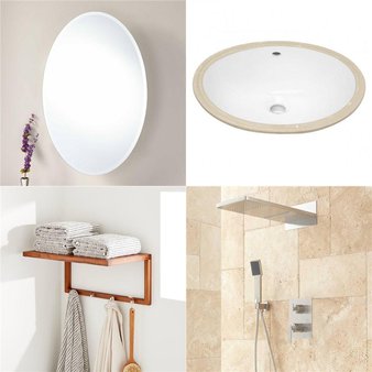 Pallet – 14 Pcs – Kitchen & Bath Fixtures, Bathroom – Open Box Like New – Signature Hardware
