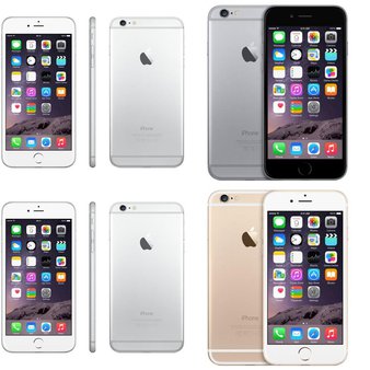 15 Pcs – Apple iPhone 6 – Refurbished (GRADE A – Unlocked) – Models: MG5W2LL/A, MGAM2LL/A, MGCL2LL/A, MG4J2LL/A
