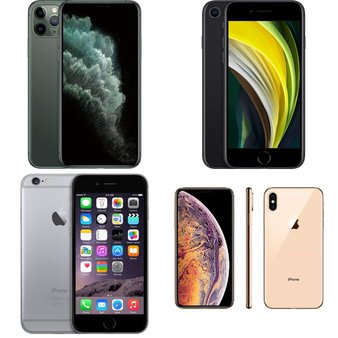 CLEARANCE! 13 Pcs – Apple iPhones – Refurbished (GRADE D – Unlocked) – Models: MX9N2LL/A, 3F909LL/A, 3A021LL/A, 3D897LL/A