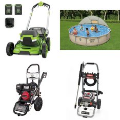 Pallet - 7 Pcs - Pressure Washers, Pools & Water Fun, Leaf Blowers & Vaccums, Unsorted - Customer Returns - Coleman, Hyper Tough, HyperTough, GreenWorks