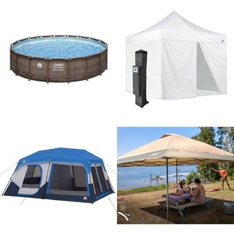 Flash Sale! 3 Pallets – 52 Pcs – Canopies and Outdoor – Customer Returns – Walmart