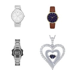 Pallet - 903 Pcs - Watches (NOT Wearable Tech), Earrings, Necklaces, Decorations & Favors - Customer Returns - Time And Tru, Time & Tru, Brilliance, George