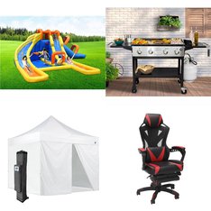 Pallet - 7 Pcs - Patio, Grills & Outdoor Cooking, Outdoor Play, Chairs - Customer Returns - E-Z UP, Mm, Bounceland, RESPAWN