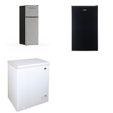 Pallet - 5 Pcs - Refrigerators, Freezers - Customer Returns - Galanz, Frigidaire, Igloo