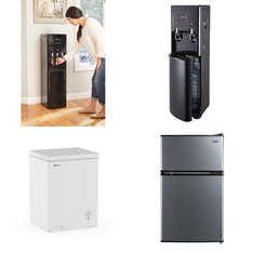 Pallet - 6 Pcs - Bar Refrigerators & Water Coolers, Freezers, Refrigerators - Customer Returns - Primo, Great Value, HISENSE, Arctic King
