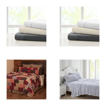 6 Pallets – 1113 Pcs – Curtains & Window Coverings, Sheets, Pillowcases & Bed Skirts, Bath, Kitchen & Dining – Mixed Conditions – Unmanifested Home, Window, and Rugs, Sun Zero, Fieldcrest, Eclipse