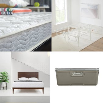 CLEARANCE! Pallet – 13 Pcs – Mattresses, Bedroom, Pillows, Camping & Hiking – Overstock – Zinus, Mainstays