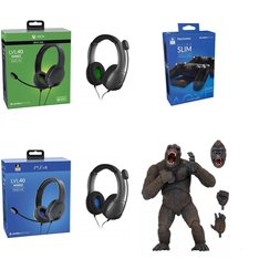 Pallet - 232 Pcs - Audio Headsets, Action Figures, Batteries & Chargers, Nintendo - Customer Returns - PDP, NECA, Rock Candy, Controller Gear