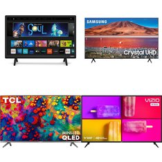 36 Pcs - LED/LCD TVs - Refurbished (GRADE A, GRADE B) - VIZIO, Samsung, TCL, HISENSE