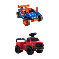 Pallet - 2 Pcs - Vehicles - Customer Returns - Huffy, Mattel
