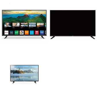 6 Pcs – LED/LCD TVs (42″ – 43″) – Refurbished (GRADE C, No Stand) – VIZIO, LG, Onn