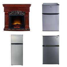Pallet - 5 Pcs - Refrigerators, Bar Refrigerators & Water Coolers, Fireplaces - Customer Returns - Galanz, Arctic King, Bold Flame, Frigidaire