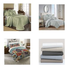 6 Pallets - 478 Pcs - Curtains & Window Coverings, Sheets, Pillowcases & Bed Skirts, Bedding Sets, Blankets, Throws & Quilts - Mixed Conditions - Eclipse, Fieldcrest, Madison Park, Elrene Home Fashions