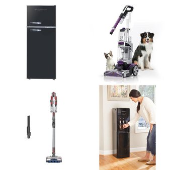 CLEARANCE! 3 Pallets – 41 Pcs – Vacuums, Bar Refrigerators & Water Coolers, Refrigerators, Accessories – Customer Returns – Primo Water, Tineco, Hoover, Hart