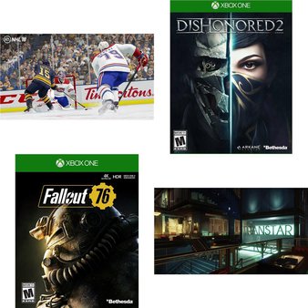250 Pcs – Microsoft Video Games – Like New, New, Open Box Like New – NHL 18 (XB1), Fallout 76 (XB1), Dishonored 2 – Xbox One Standard Edition, Prey – Xbox One