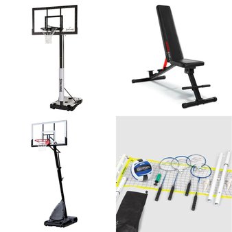 Pallet – 5 Pcs – Outdoor Sports, Exercise & Fitness – Customer Returns – Spalding, CAP, EastPoint Sports