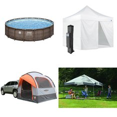 Pallet - 9 Pcs - Camping & Hiking, Pools & Water Fun, Patio - Customer Returns - Ozark Trail, Coleman, E-Z UP, Rightline Gear