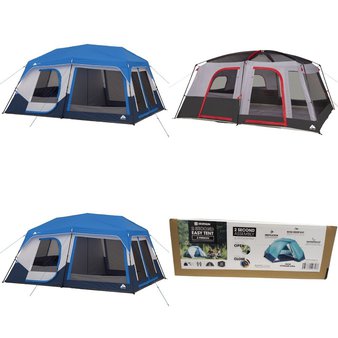 Pallet – 22 Pcs – Camping & Hiking – Customer Returns – Ozark Trail, Quechua, Ozark