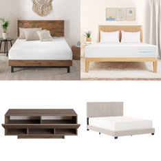 Pallet - 13 Pcs - Bedroom, TV Stands, Wall Mounts & Entertainment Centers, Dining Room & Kitchen, Mattresses - Overstock - Hillsdale, Cosco, Mainstays