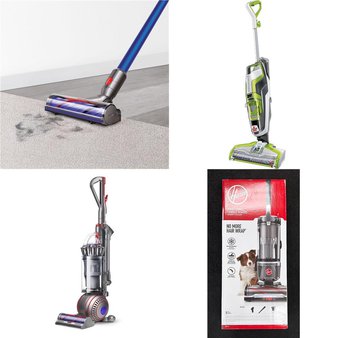 Pallet – 18 Pcs – Vacuums – Damaged / Missing Parts / Tested NOT WORKING – Dyson, Hoover, Bissell, Shark