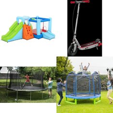 Pallet - 12 Pcs - Powered, Trampolines, Outdoor Sports, Vehicles, Trains & RC - Customer Returns - Razor, Razor Power Core, JumpKing, Sportspower