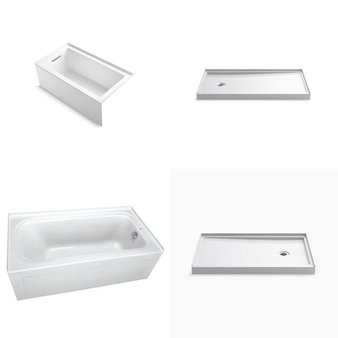 Pallet – 4 Pcs – Kitchen & Bath Fixtures, Hardware, Bath – Customer Returns – Kohler, ProFlo