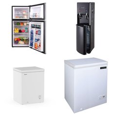 Pallet - 8 Pcs - Refrigerators, Bar Refrigerators & Water Coolers, Freezers - Customer Returns - Galanz, Primo, Thomson, Frigidaire
