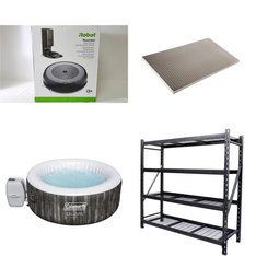 CLEARANCE! 3 Pallets - 28 Pcs - Patio & Outdoor Lighting / Decor, Camping & Hiking, Bar Refrigerators & Water Coolers, Food Processors, Blenders, Mixers & Ice Cream Makers - Customer Returns - Mm, Igloo, Ninja, Galanz