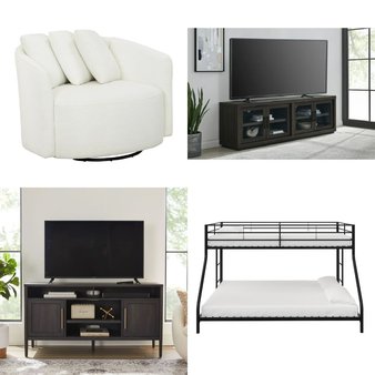 Pallet – 17 Pcs – TV Stands, Wall Mounts & Entertainment Centers, Exercise & Fitness, Bedroom, Living Room – Overstock – Better Homes & Gardens, Mainstays