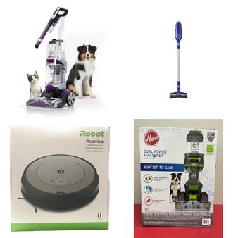 Pallet – 16 Pcs – Vacuums – Customer Returns – Hoover, iRobot