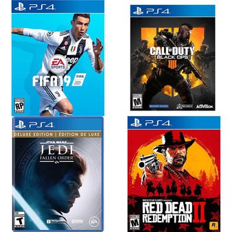 28 Pcs – Nintendo Video Games – Open Box Like New, Like New – FIFA 19 (PS4), NHL 19 (PS4), Call of Duty : Black Ops 4 (PS4), NHL 18 Figure Bundle (PS4)