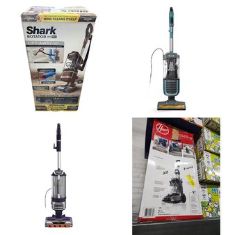 CLEARANCE! Pallet – 18 Pcs – Vacuums – Customer Returns – Shark, Hoover