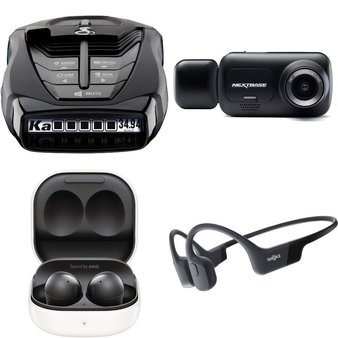 Pallet – 77 Pcs – Automotive Accessories, In Ear Headphones, Portable Speakers, Back up & Dashboard Cameras – Customer Returns – Stanley, Samsung, Apple, JLab