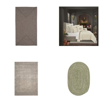 6 Pallets – 742 Pcs – Rugs & Mats, Curtains & Window Coverings, Decor, Bedding Sets – Mixed Conditions – Unmanifested Home, Window, and Rugs, Eclipse, Asstd National Brand, Madison Park