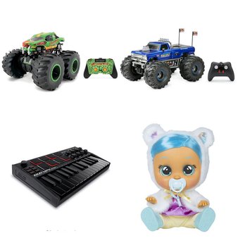 Pallet – 40 Pcs – Vehicles, Trains & RC, Boardgames, Puzzles & Building Blocks, Dolls, Not Powered – Customer Returns – New Bright, Kid Connection, Hasbro, Adventure Force