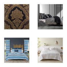 CLEARANCE! 6 Pallets - 1564 Pcs - Rugs & Mats, Curtains & Window Coverings, Sheets, Pillowcases & Bed Skirts, Bedding Sets - Mixed Conditions - Unmanifested Home, Window, and Rugs, Regal Home Collections, Inc., Madison Park, Asstd National Brand