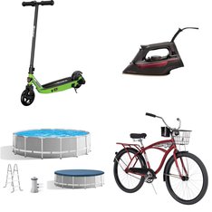 2 Pallets - 28 Pcs - Storage & Organization, Cycling & Bicycles, Powered, Pools & Water Fun - Overstock - United Solutions, Razor Power Core, Intex, Huffy