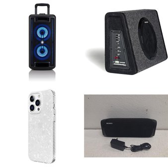 Pallet – 61 Pcs – Portable Speakers, Other, Speakers, Security & Surveillance – Customer Returns – Onn, Kicker, Sony, onn.