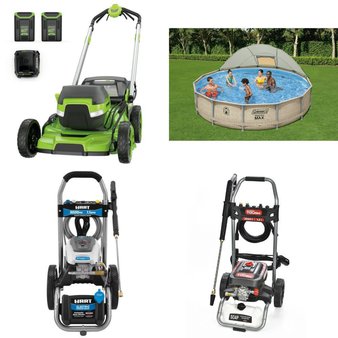 Pallet – 14 Pcs – Pressure Washers, Power Tools, Pools & Water Fun, Hand – Customer Returns – Hyper Tough, Hart, Coleman, Torin Jack