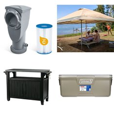 Pallet - 6 Pcs - Camping & Hiking, Dining Room & Kitchen, Pools & Water Fun - Customer Returns - Coleman, Keter, Funsicle